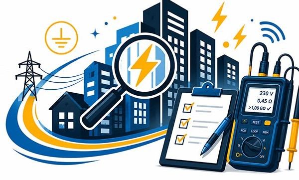Pomiary elektryczne dla hal i magazynów Jedwabne